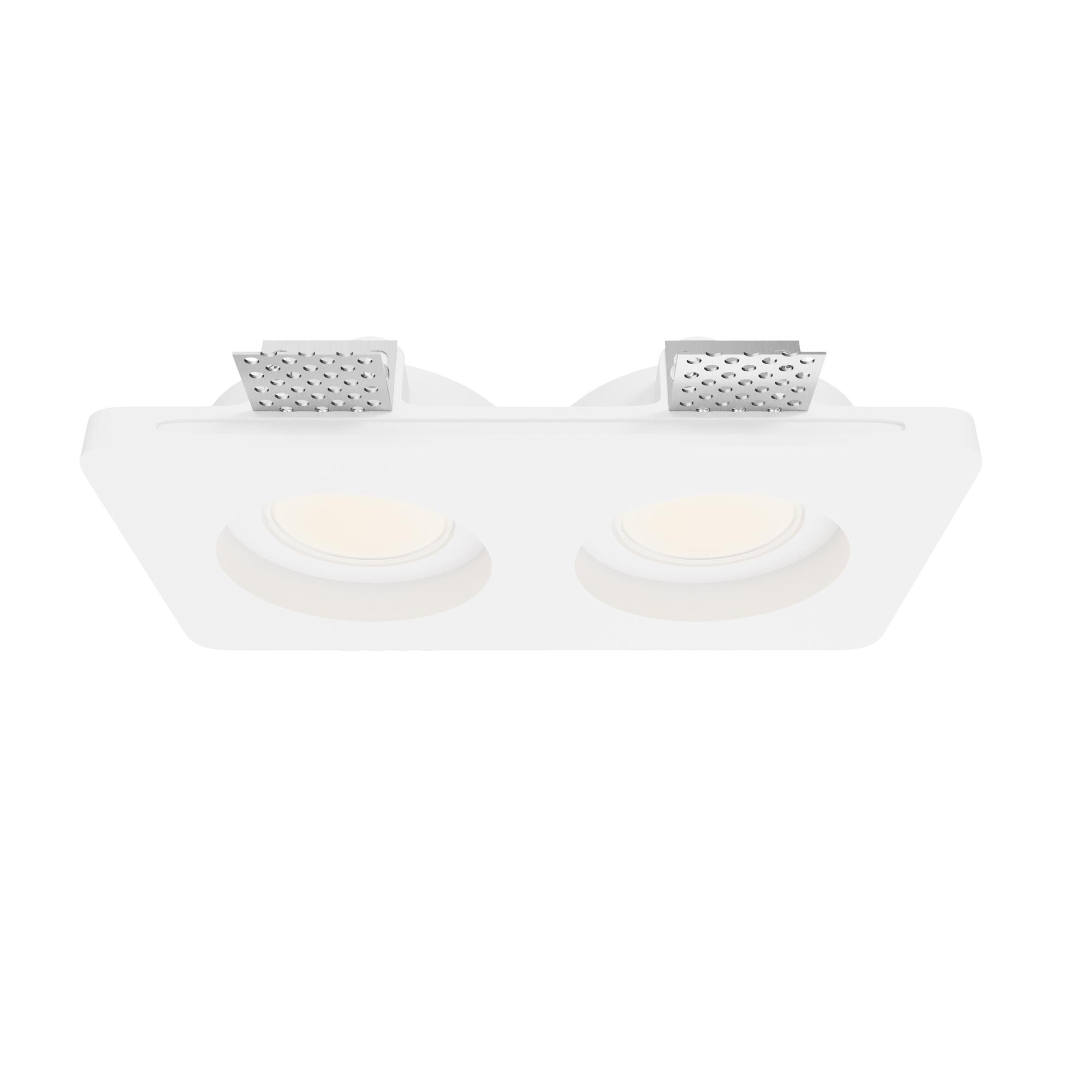 Светильник встраиваемый Gyps Modern DL002-GU10-02-W Белый