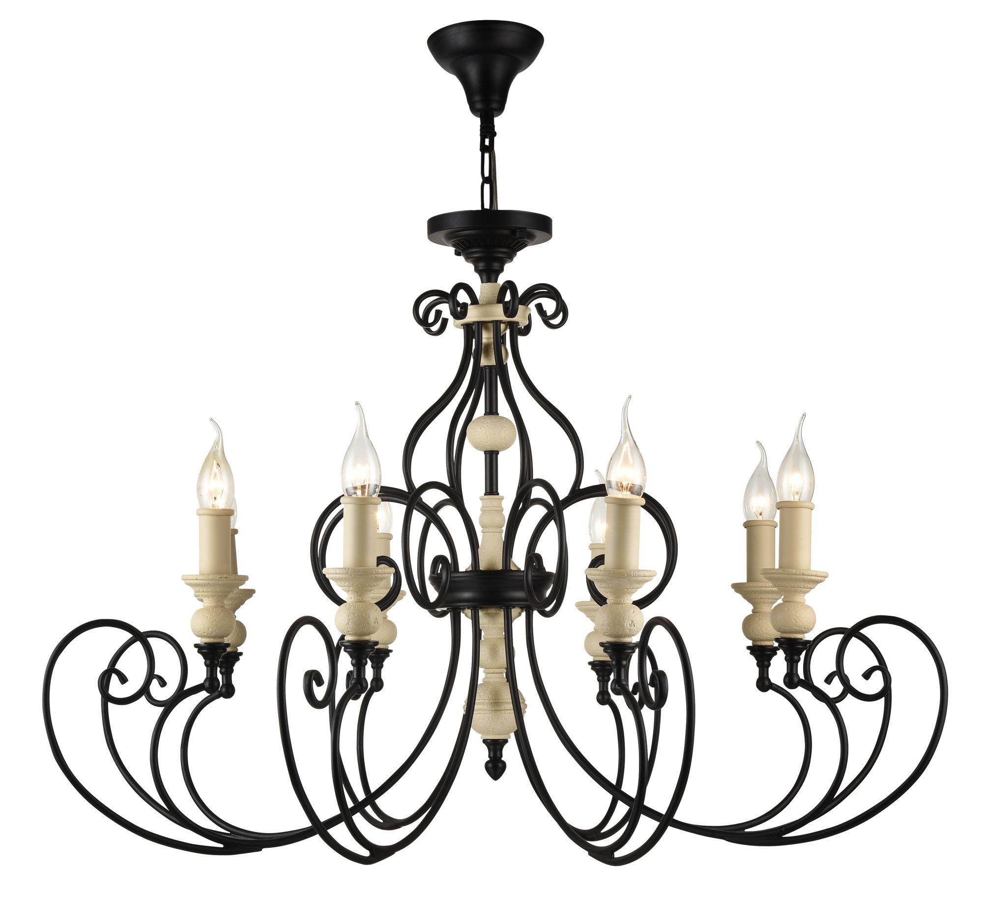 Люстра Karina E14х8х60W Черный