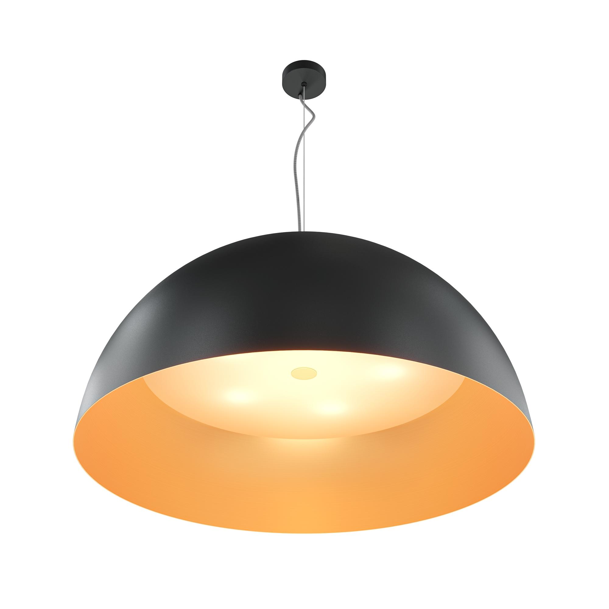 Светильник подвесной Dome E27х5х60W Черный