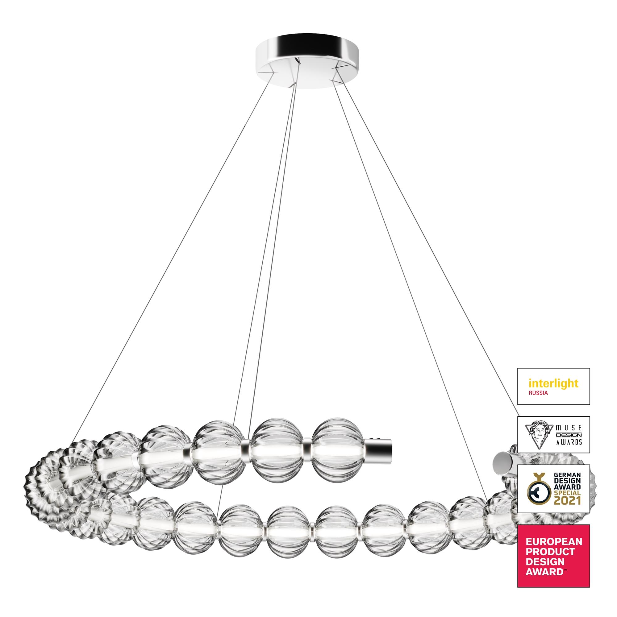 Светильник подвесной Amulet LED 30W Хром