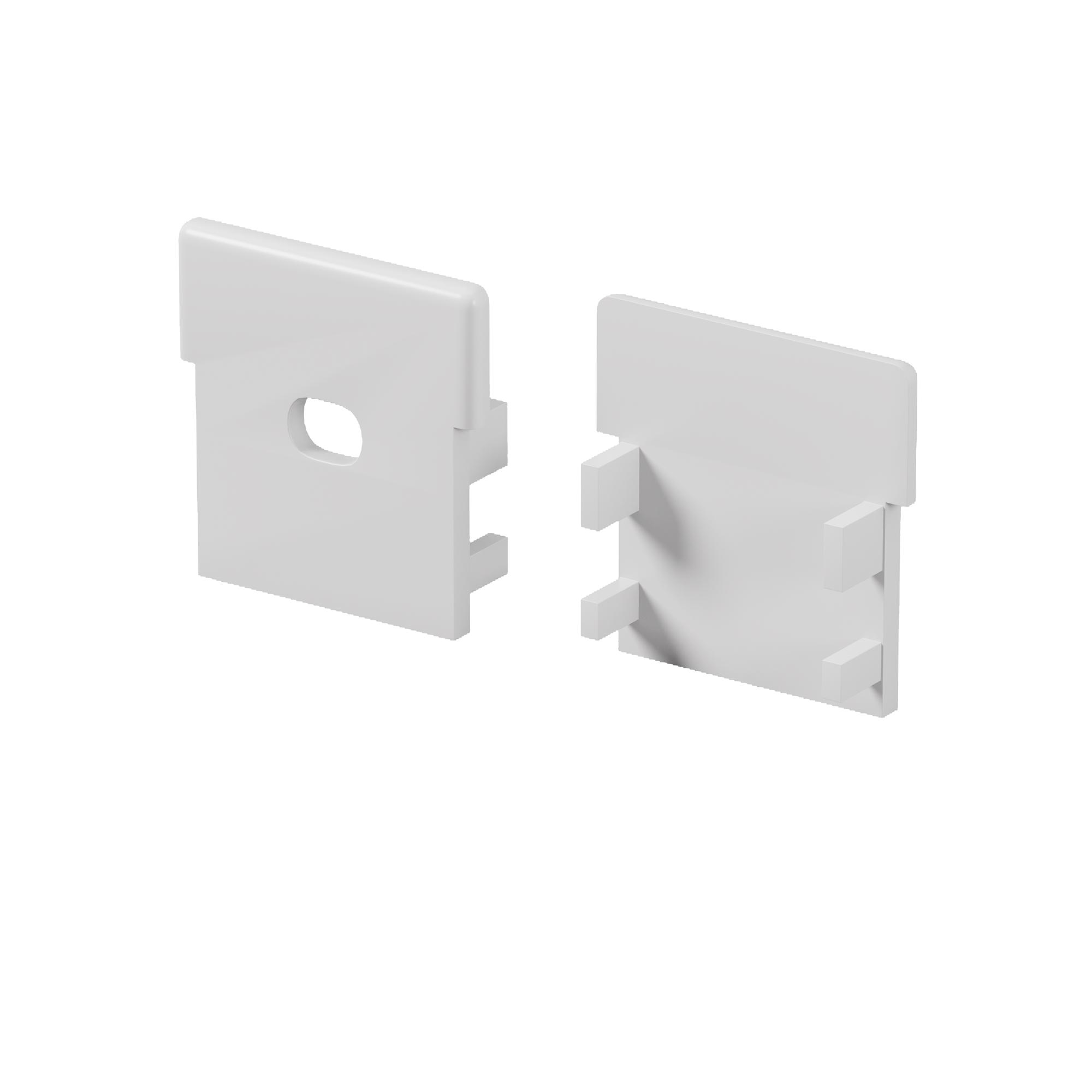 Комплект заглушек (для профиля ALM-2626-S-2M) 2 шт., серый