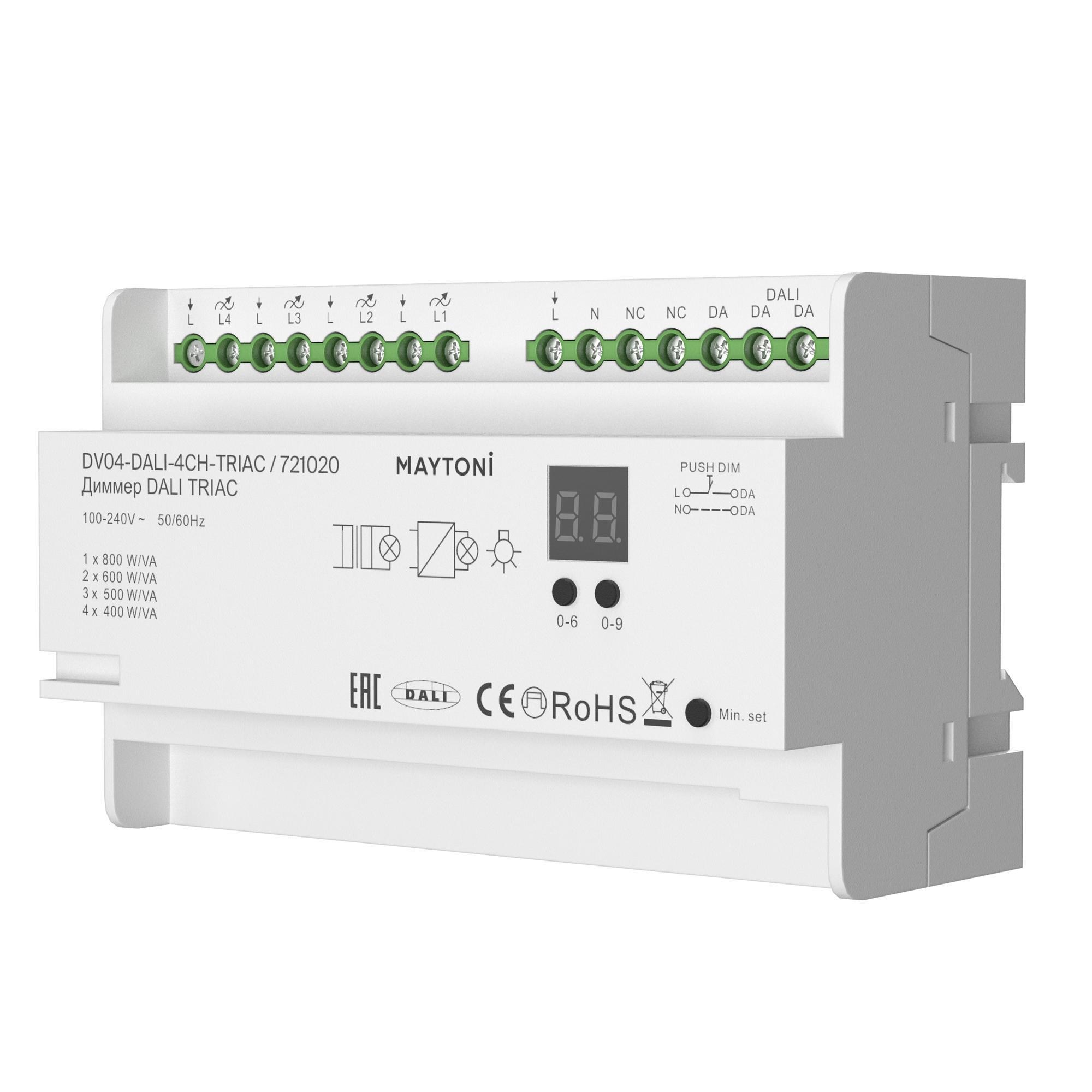 Диммер DALI DT6 четырехканальный TRIAC 230VAC DIN