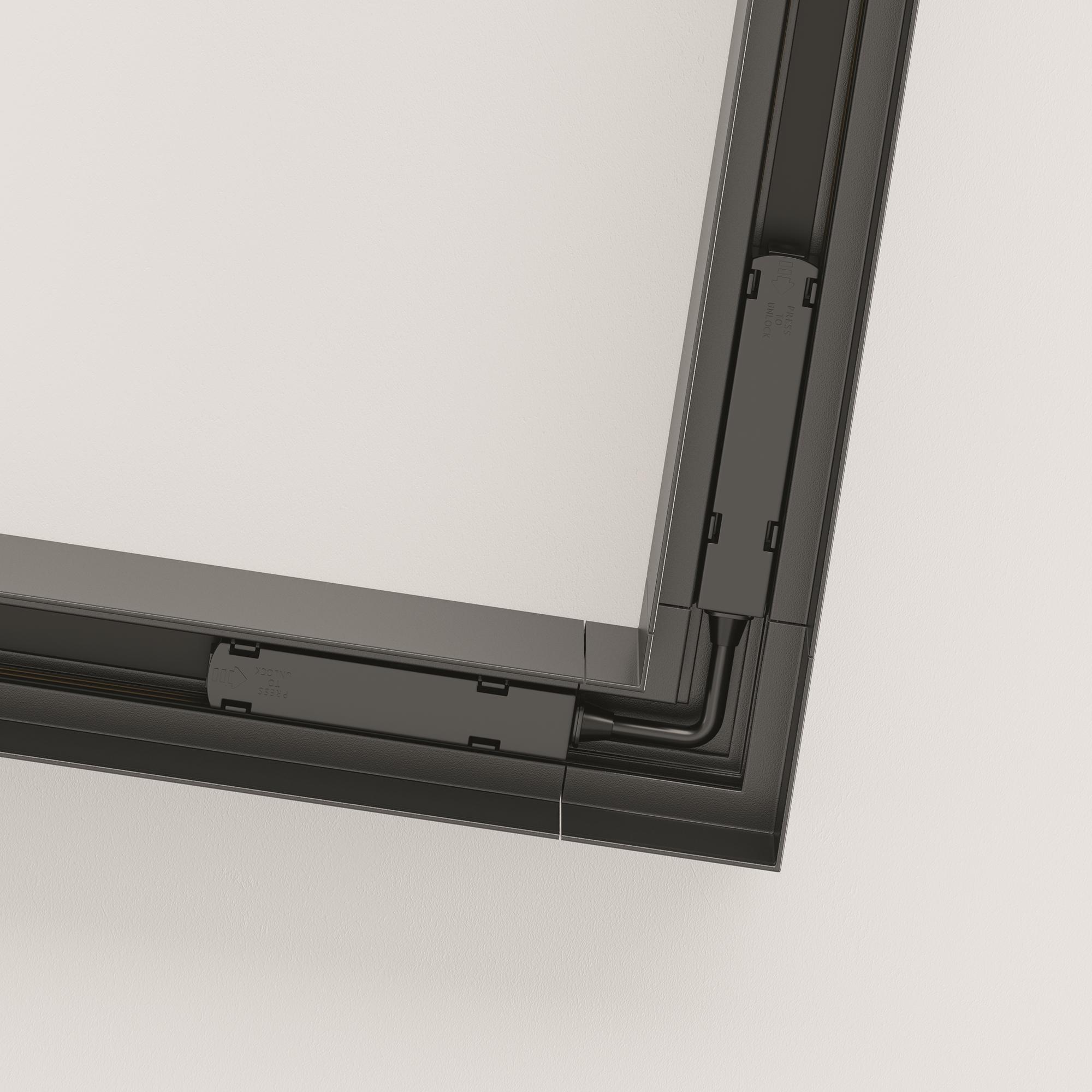 Коннектор угловой S35 накладной черный