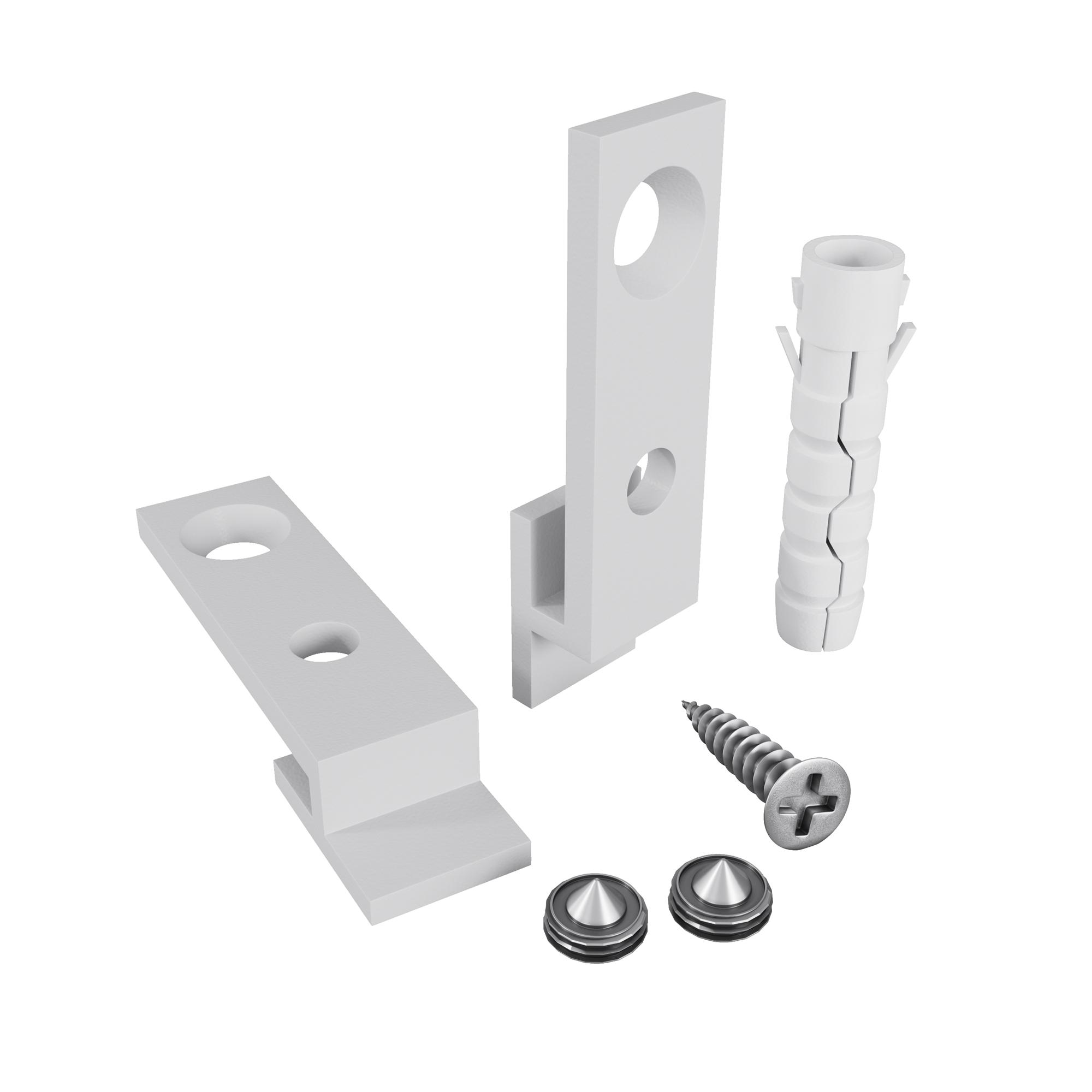 Комплект креплений 2шт. для профиля со свечением вверх/вниз