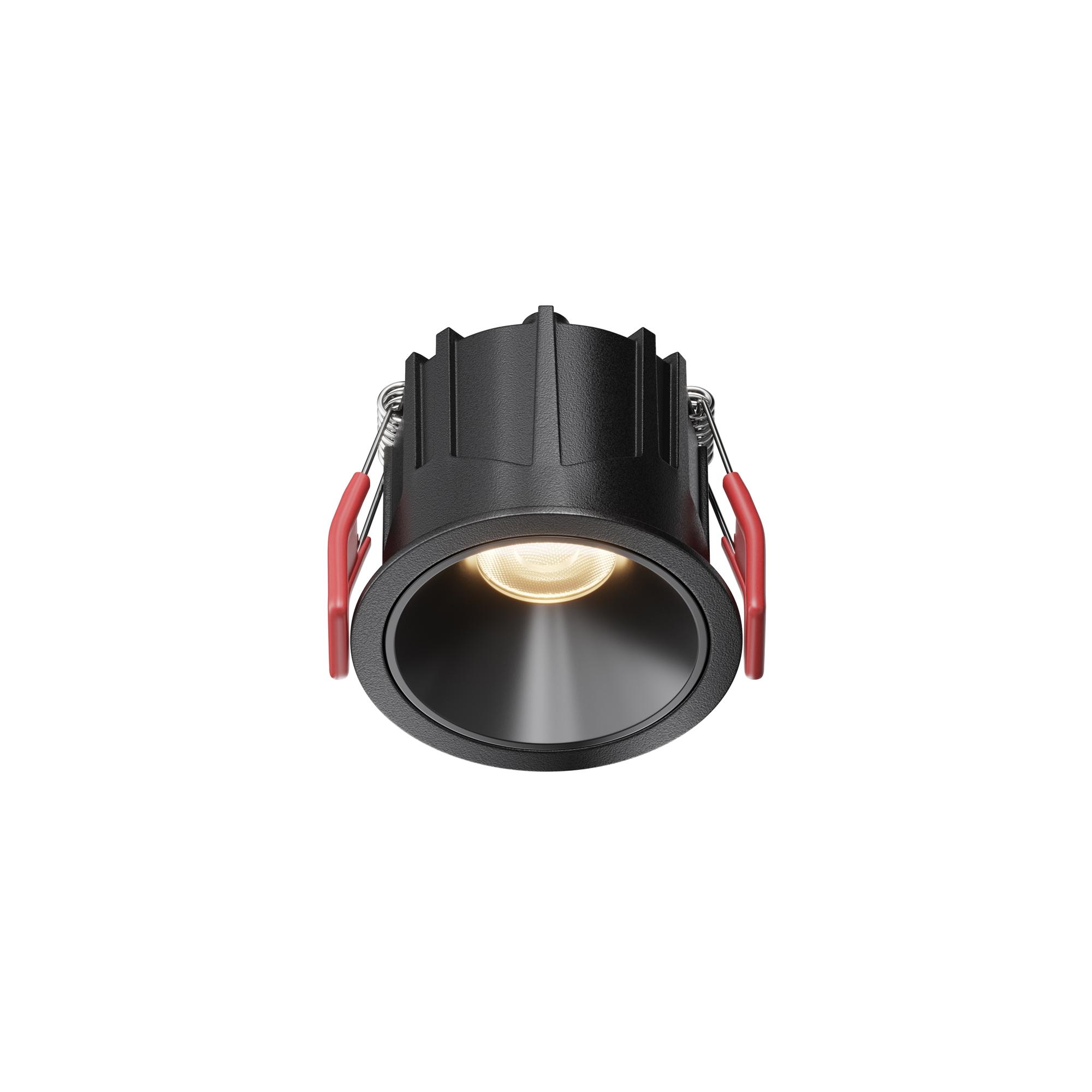 Светильник встраиваемый Downlight Alfa LED 3000К 10Вт 50 град IP20 CRI90 Черный круглый 52х65мм 950Лм