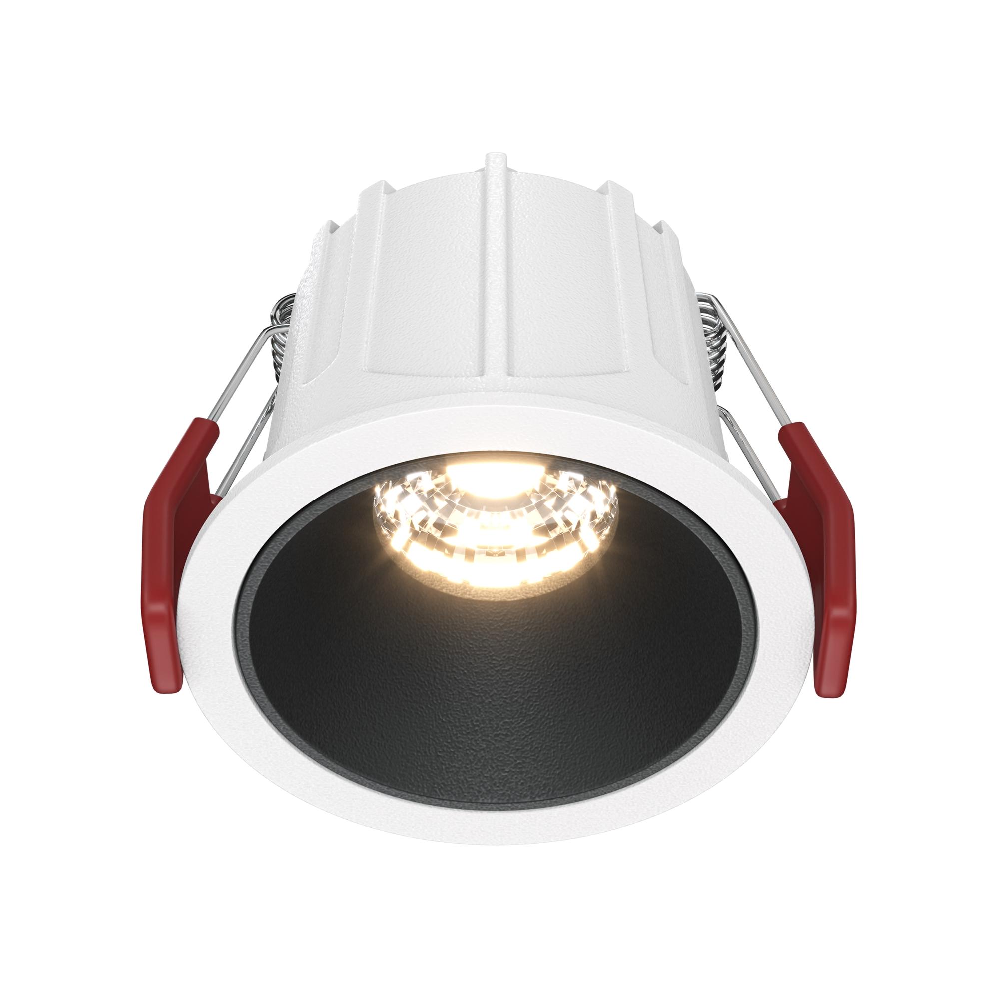 Светильник встраиваемый Downlight Alfa LED 3000K 10Вт 36 град IP20 CRI90 Бело-черный круглый 52х65мм 450Лм