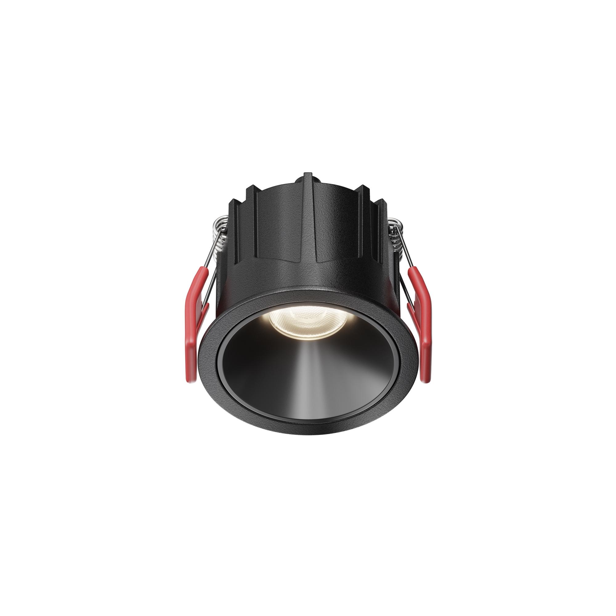 Светильник встраиваемый Downlight Alfa LED 4000K 10Вт 50 град IP20 CRI90 Черный круглый 52х65мм 910Лм