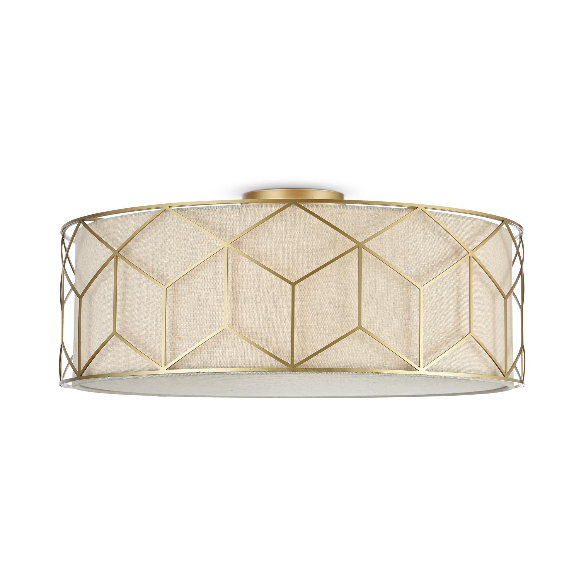 Светильник потолочный Messina E27х5 Золото