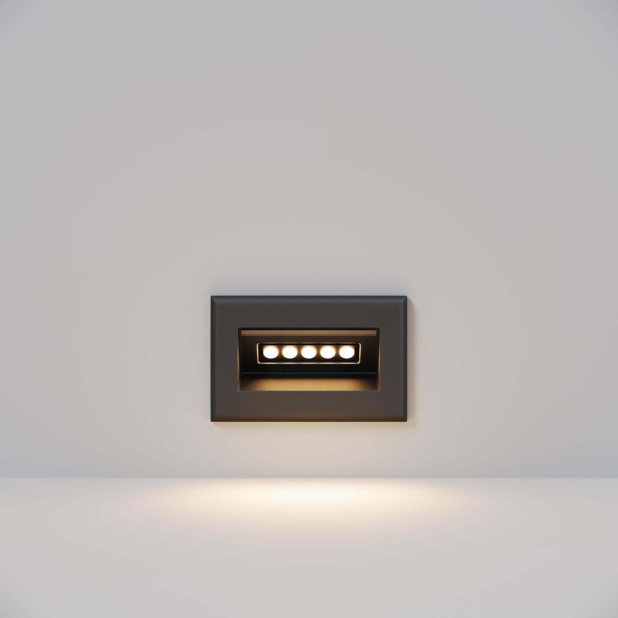 Подсветка для лестниц Outdoor Bosca IP 65 LED 3W 3000 K Черный