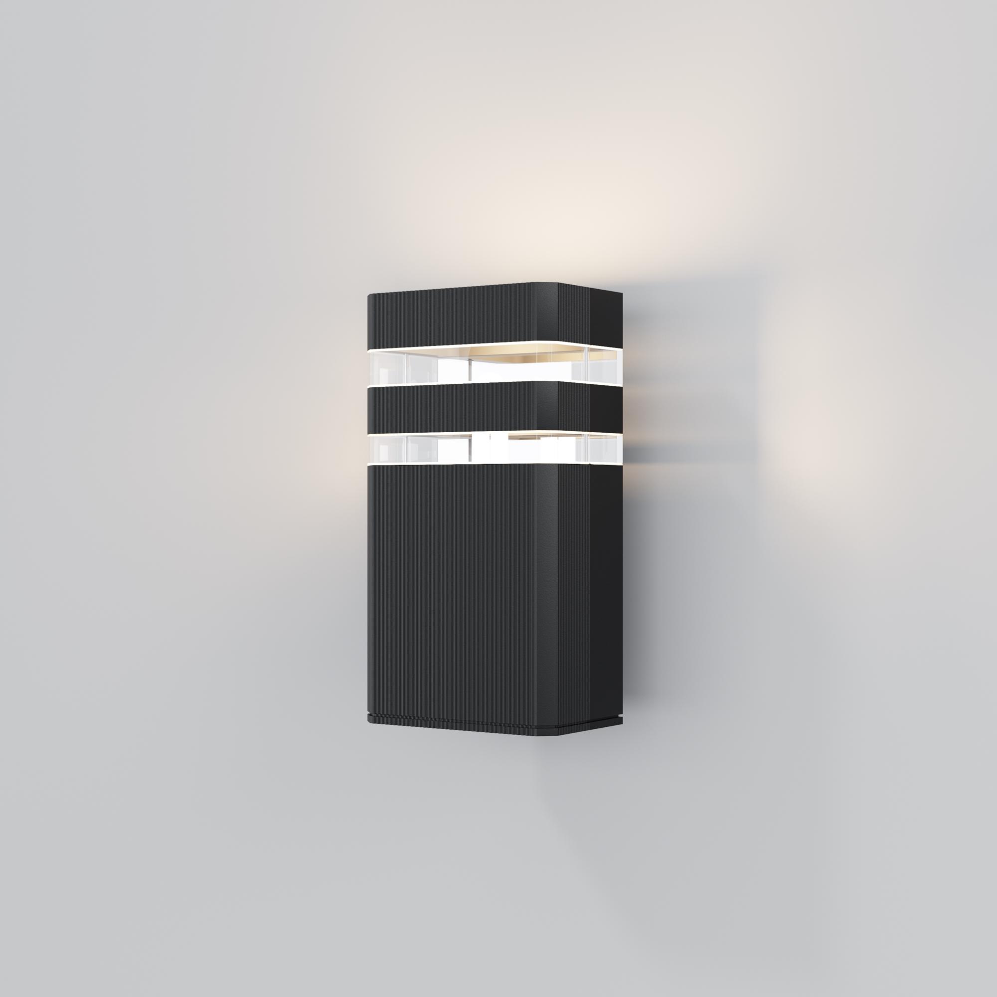 Светильник настенный (бра) Outdoor Unter den Linden IP 54 E27х1х60W Черный