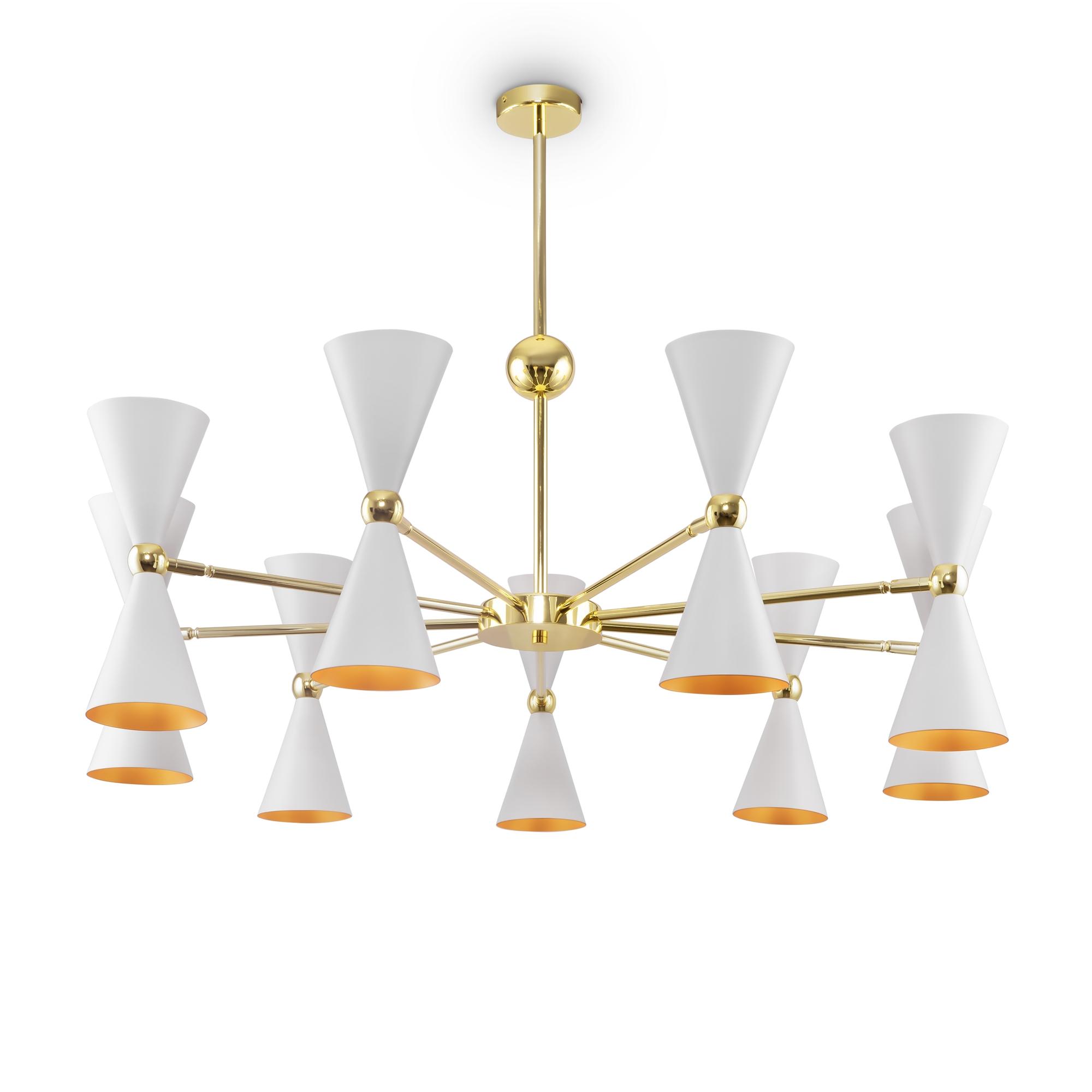 Светильник подвесной Vesper E14х18х40W Белый и Золото