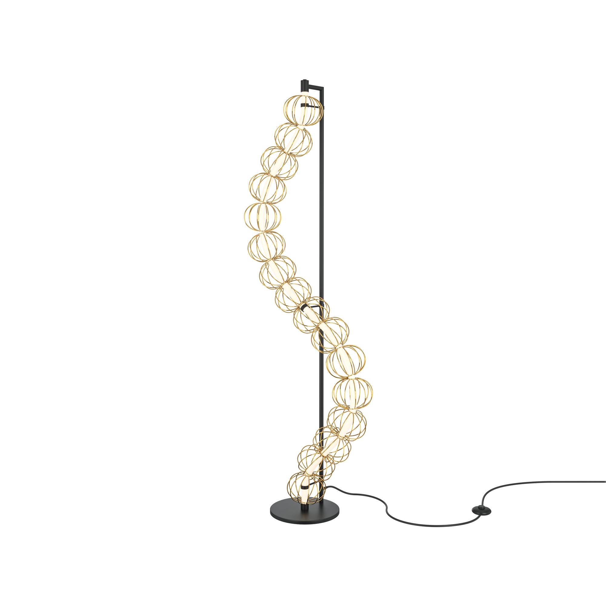 Светильник напольный (торшер) Golden Cage LED 48W Золото