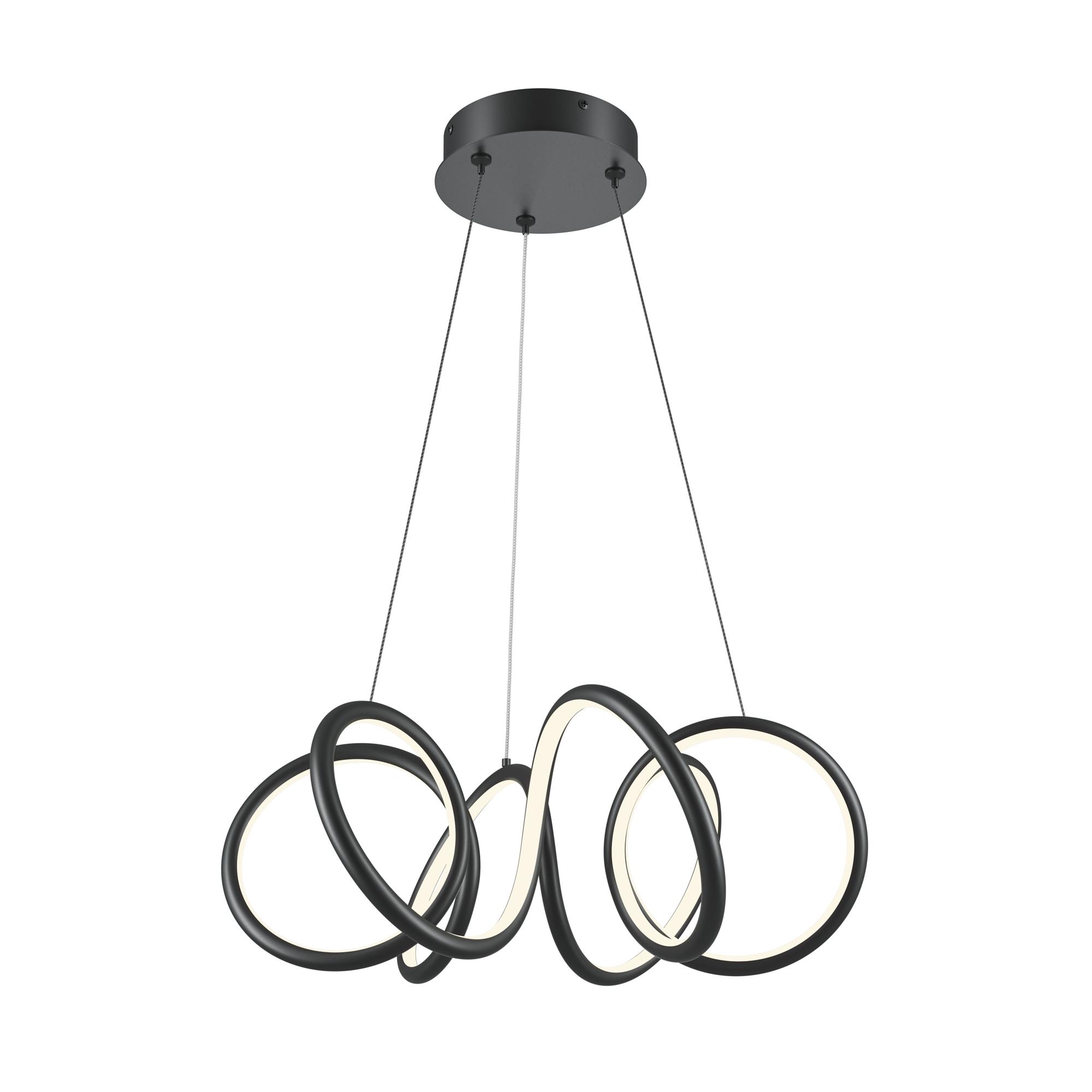 Светильник подвесной Curve LED 52W Черный