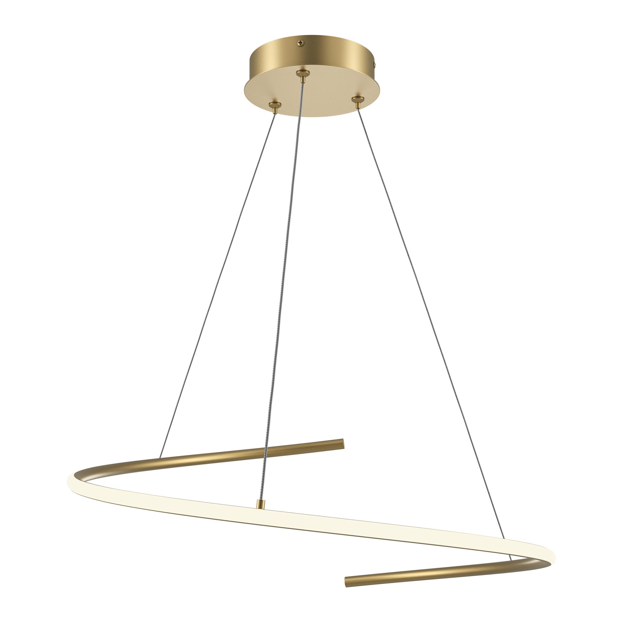 Светильник подвесной Curve LED 31W Латунь