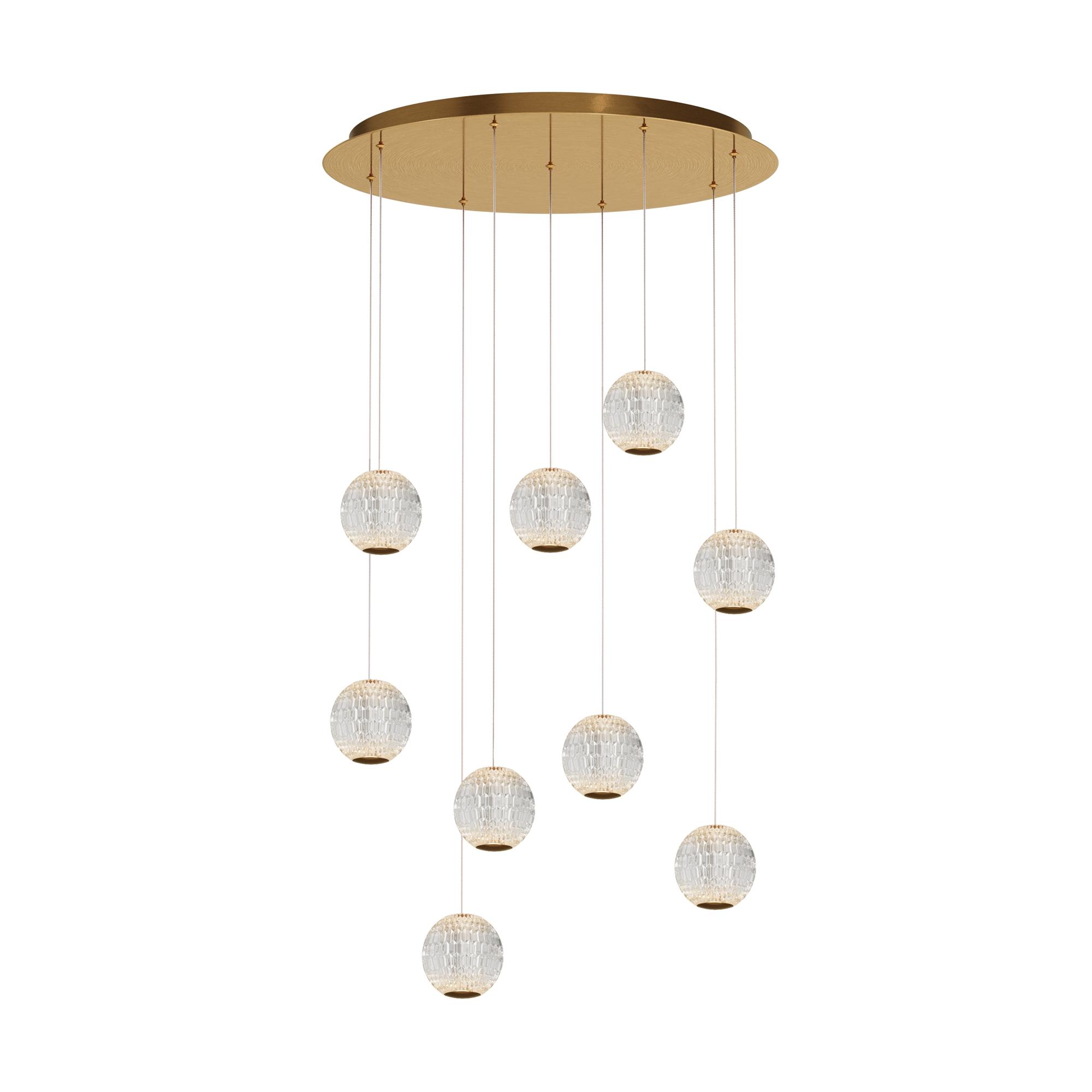 Светильник подвесной Sapphire LED 56W Латунь