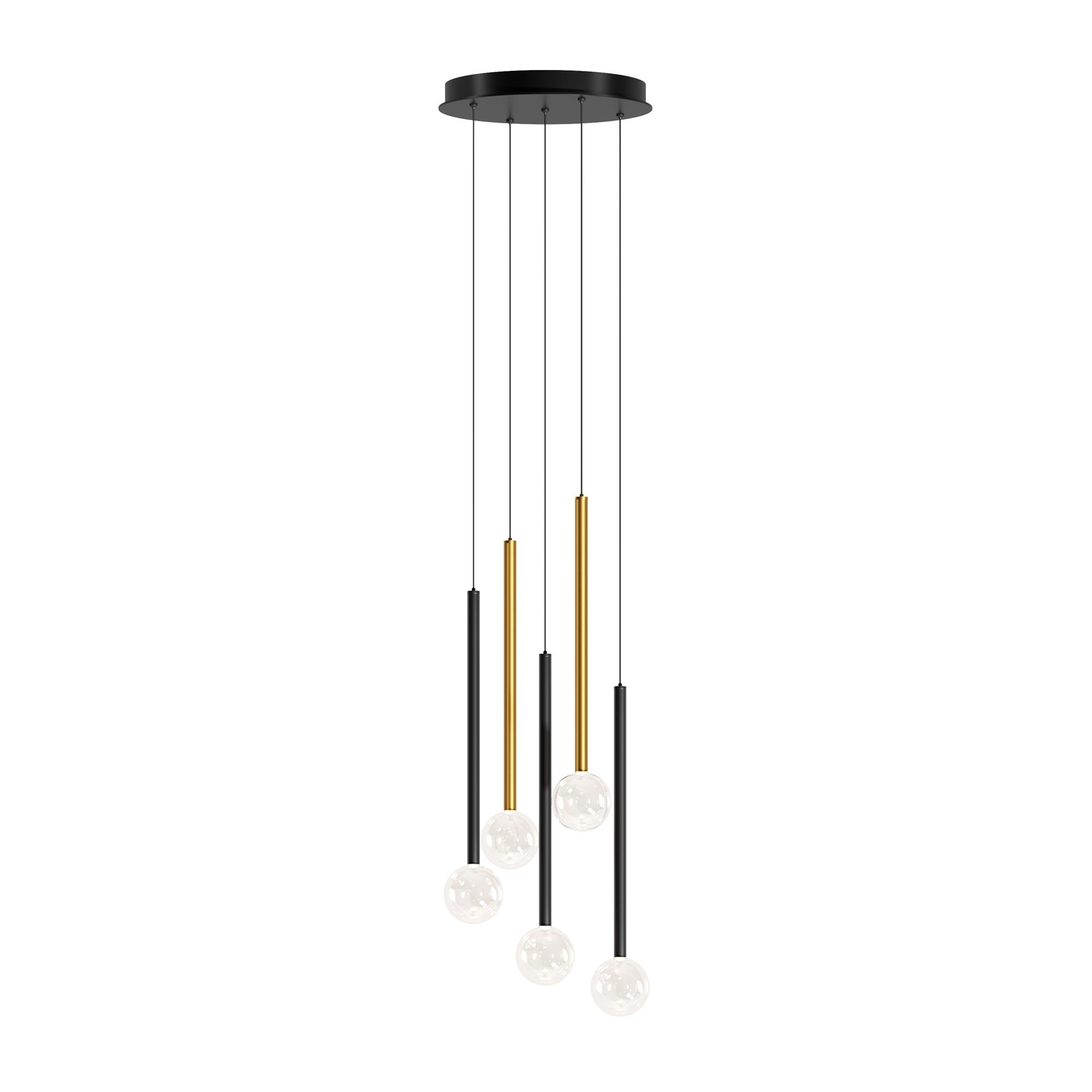 Светильник подвесной Bubble dream LED 16W Черный и Латунь