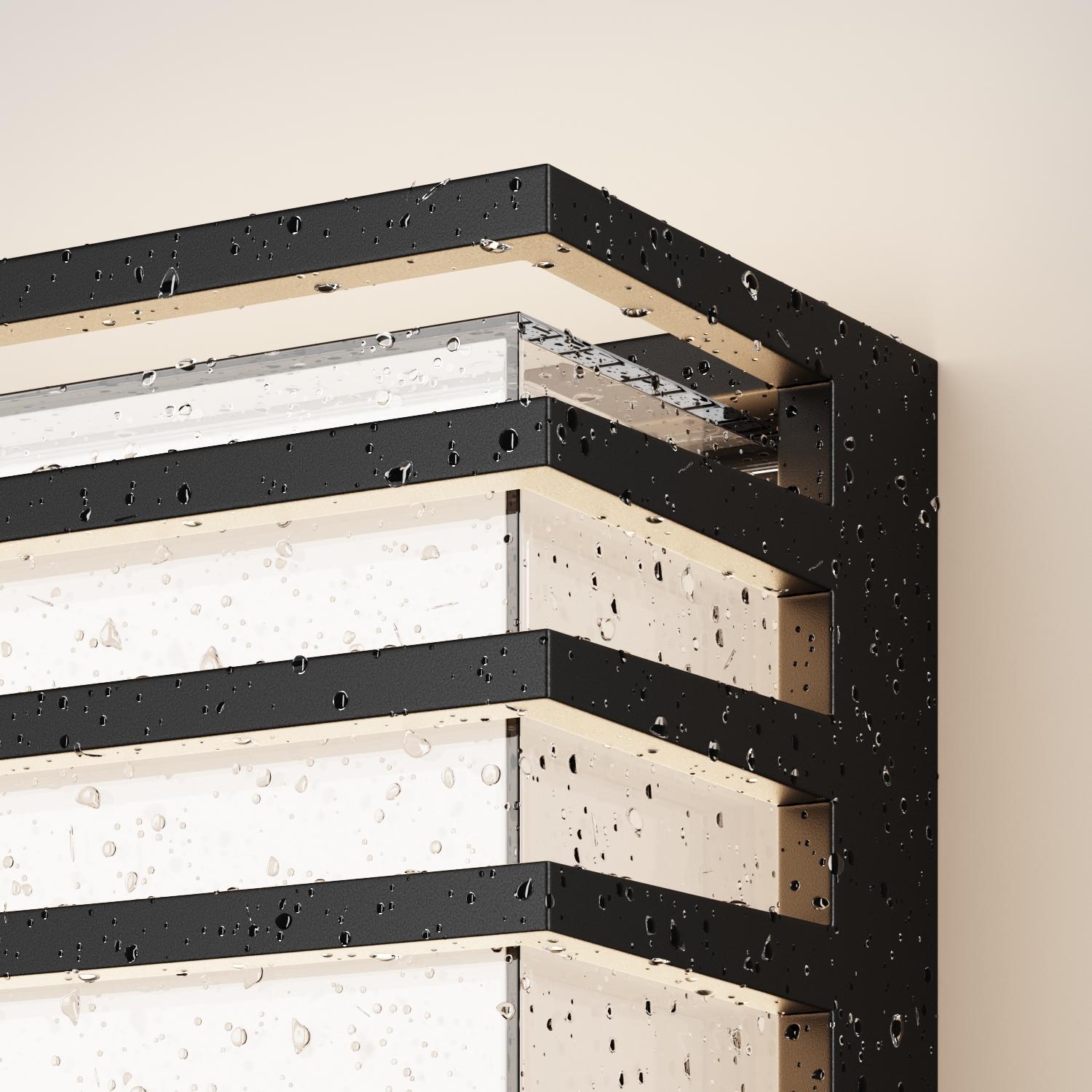 Светильник настенный (бра) Outdoor Downing Street IP 65 LED 10W 3000 K Черный