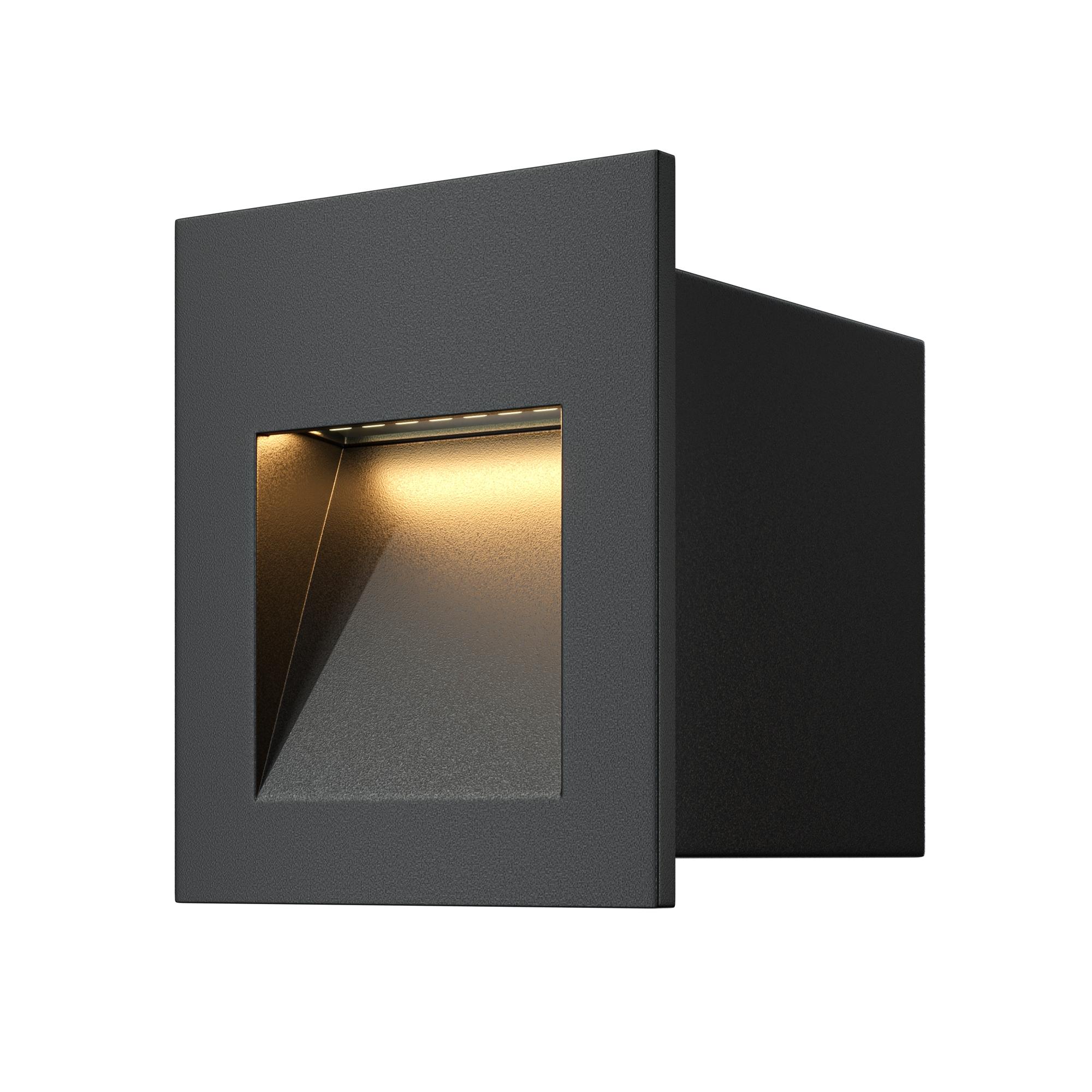 Подсветка для лестниц Outdoor Arca IP 65 LED 3W 3000 K Черный