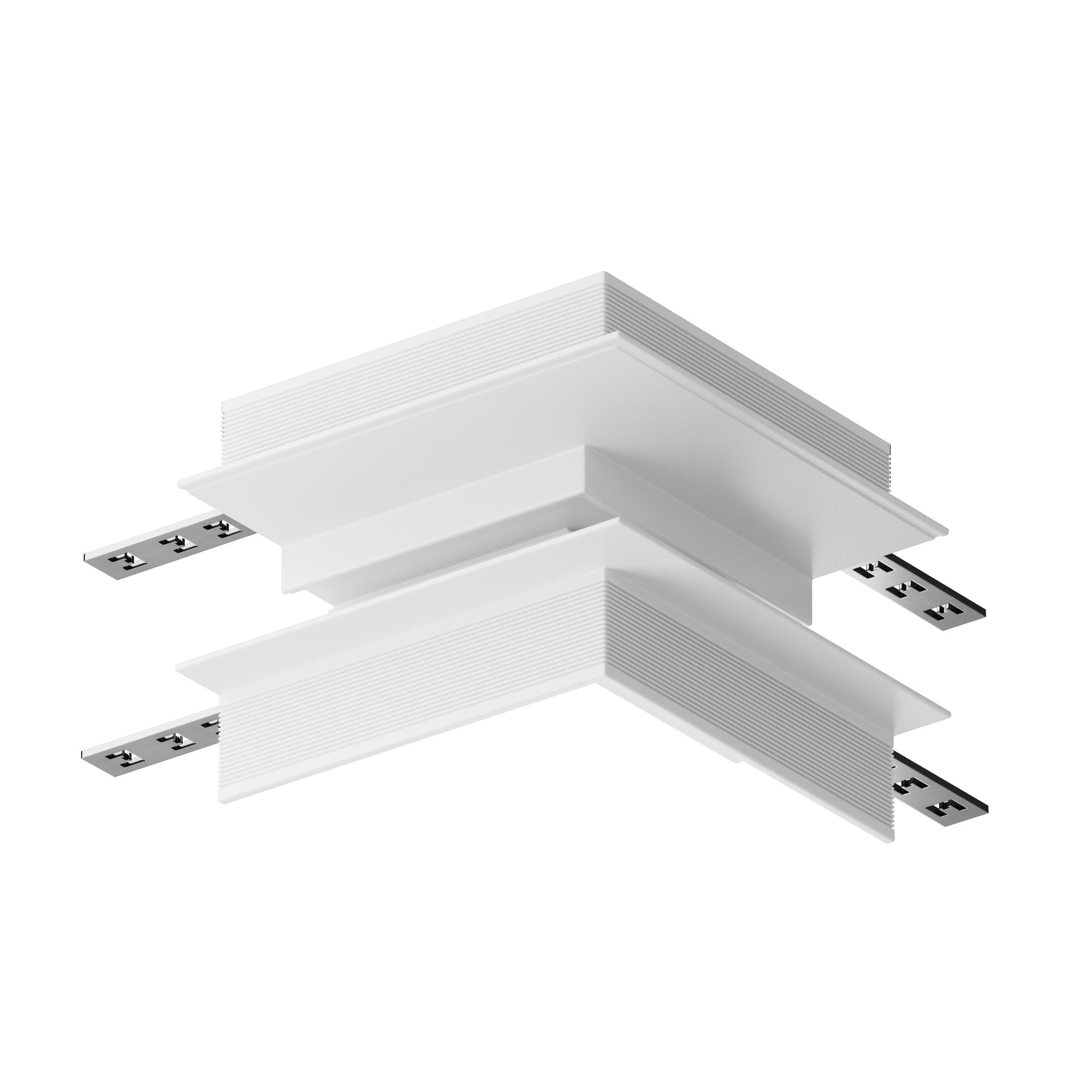 Коннектор угловой внешний S35 встраиваемый белый