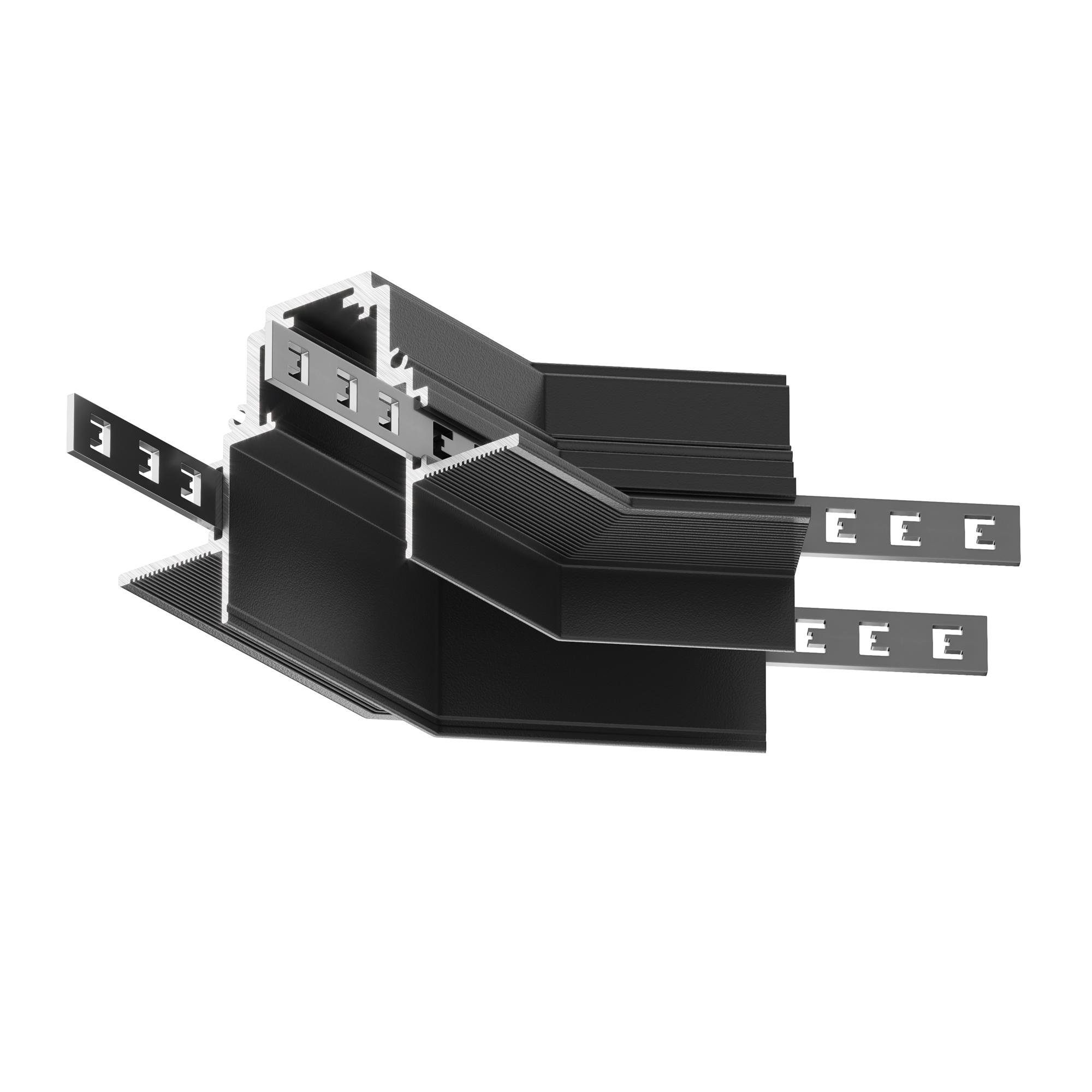 Угол-соединитель 135 град Gravity встраиваемый черный