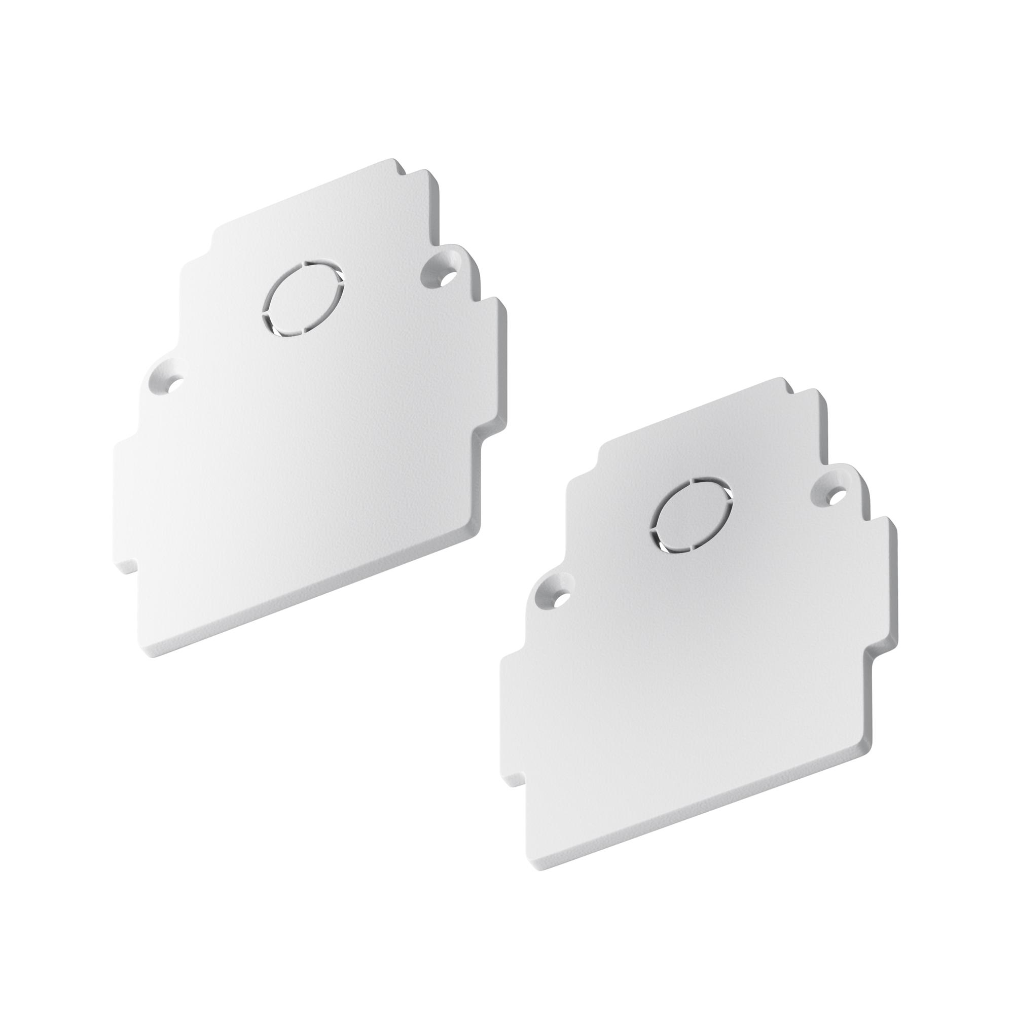 Заглушка торцевая 2шт Gravity встраиваемый белый