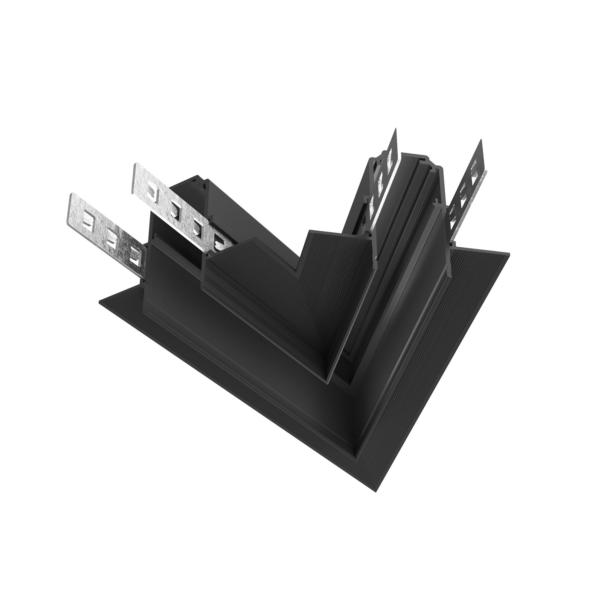 Угол-соединитель 45 град Exility встраиваемый под ГКЛ 12,5мм черный