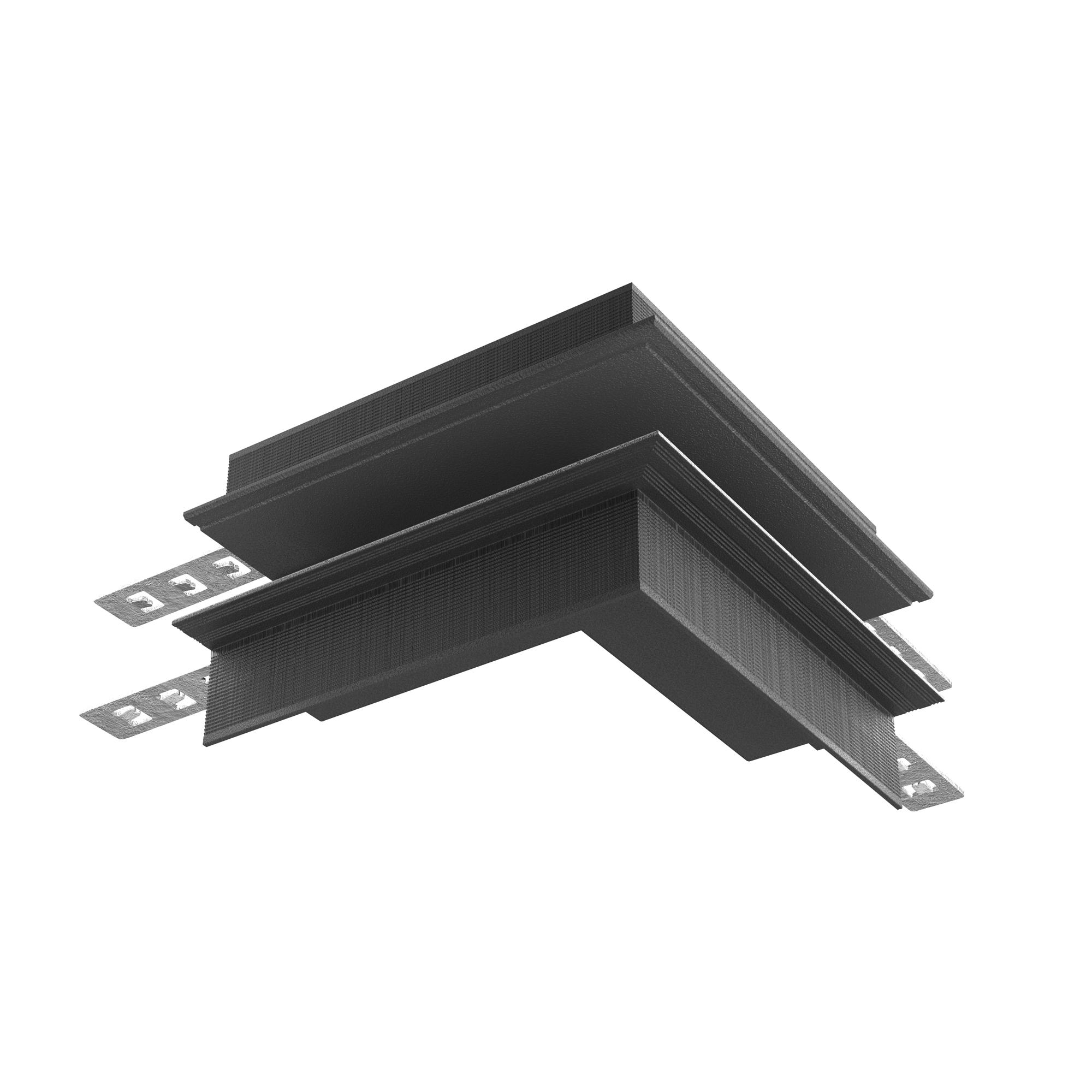 Коннектор внешний Exility встраиваемый под ГКЛ 12,5мм черный