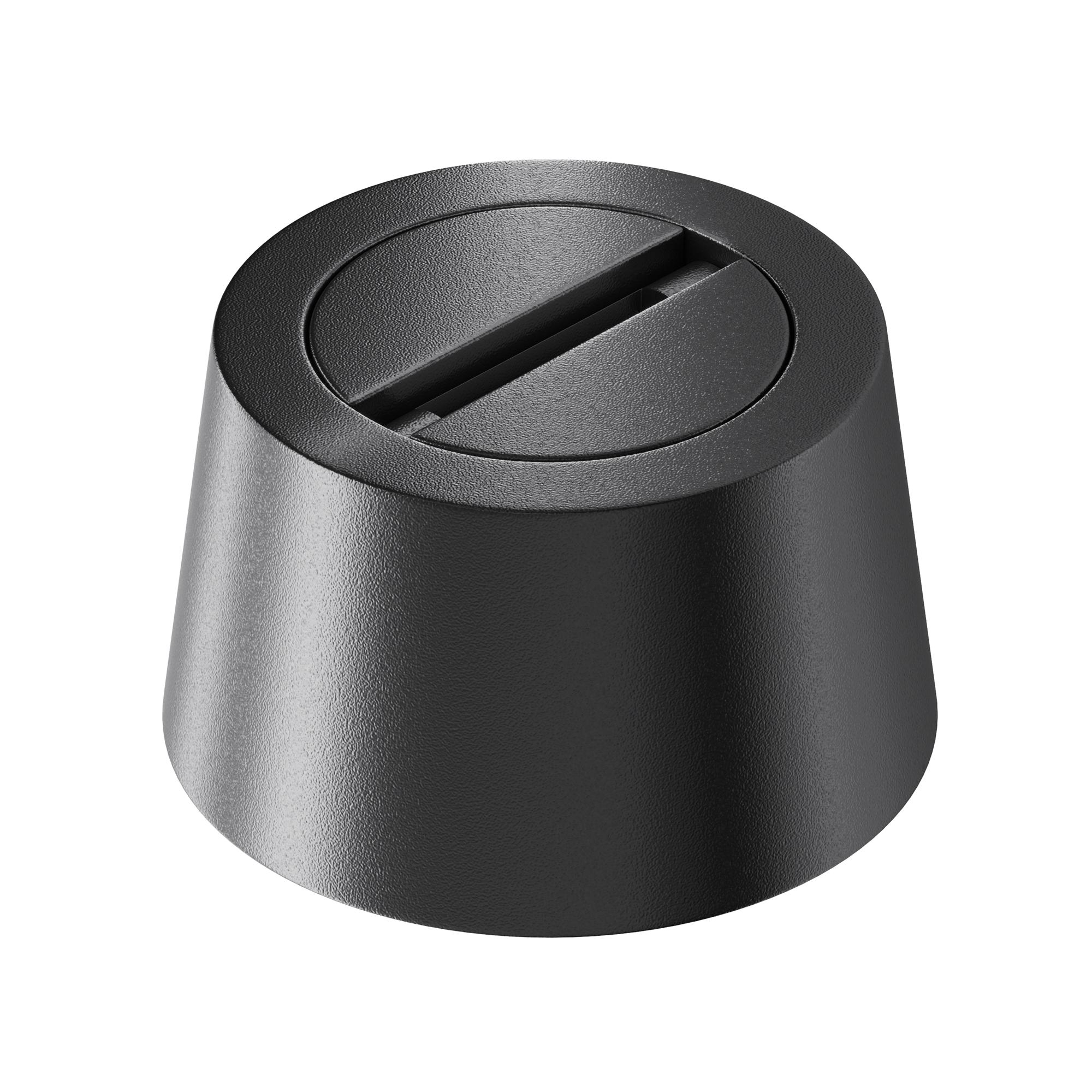 Чаша накладная Parity для двойного вывода ленты черная