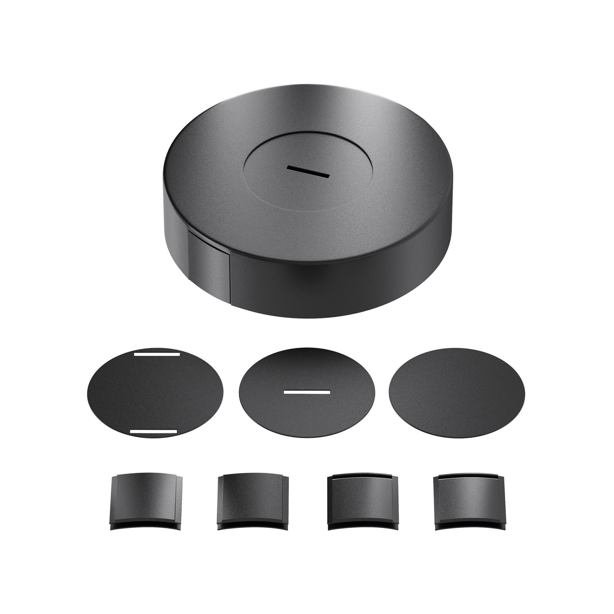 Потолочная накладная чаша для блока питания Parity черная