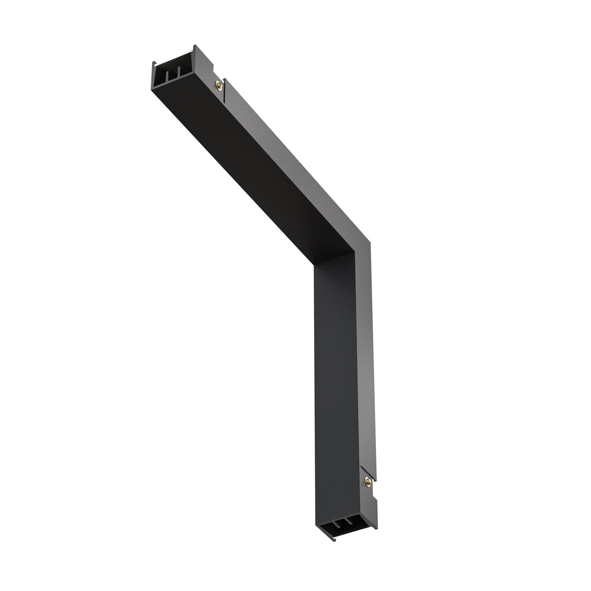 Коннектор питания угловой внутренний Basity черный