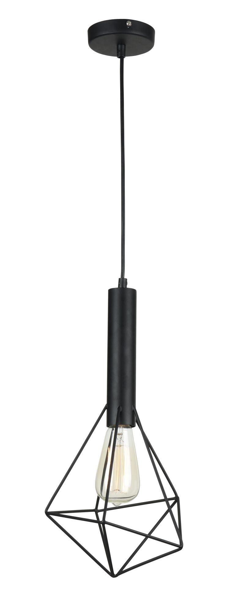 Светильник подвесной Spider E27х1х60W Черный