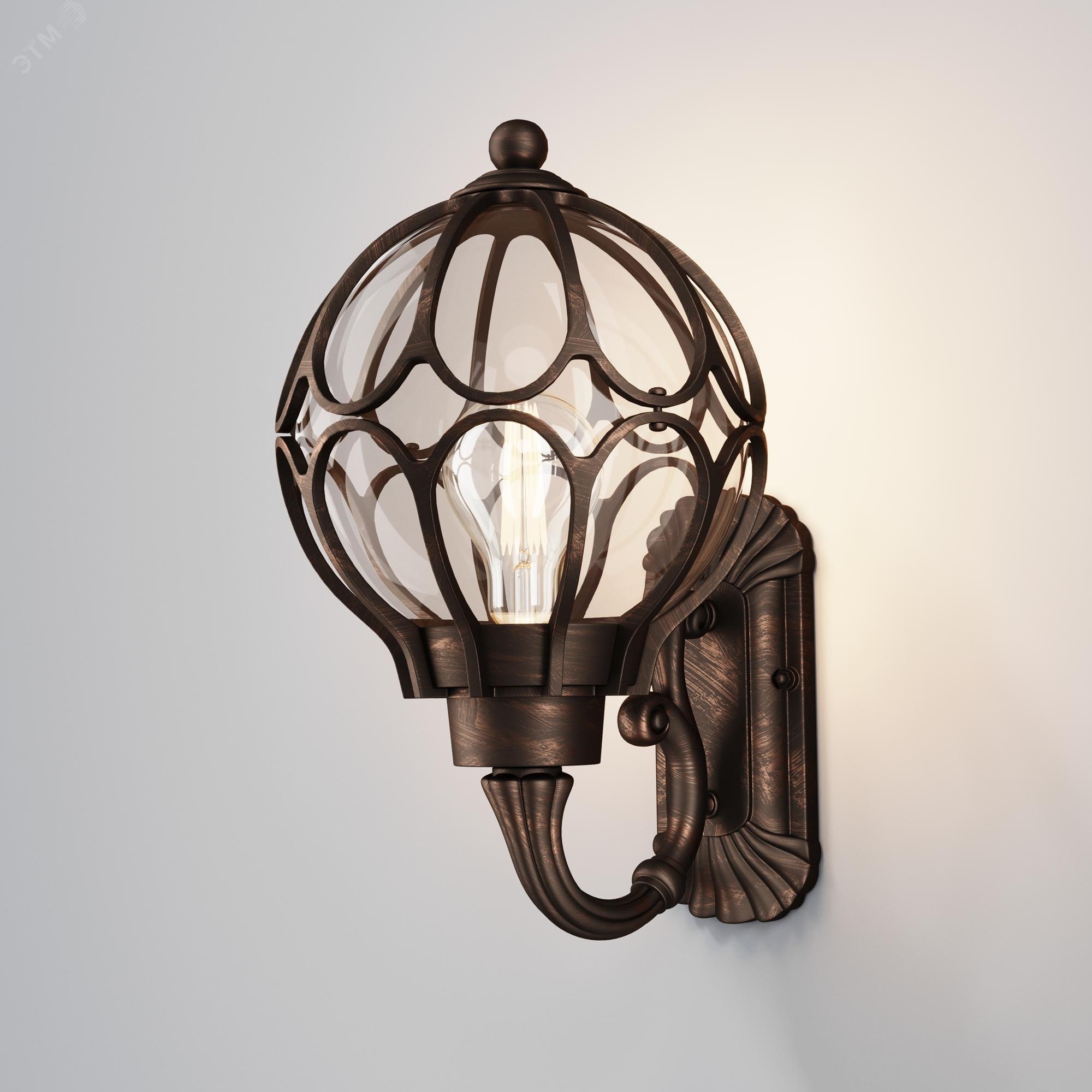 Изображение товара Светильник настенный (бра) Outdoor Via IP 44 E27х1х60W Золото Антик (шт) Изображение товара Светильник настенный (бра) Outdoor Via IP 44 E27х1х60W Золото Антик (шт)