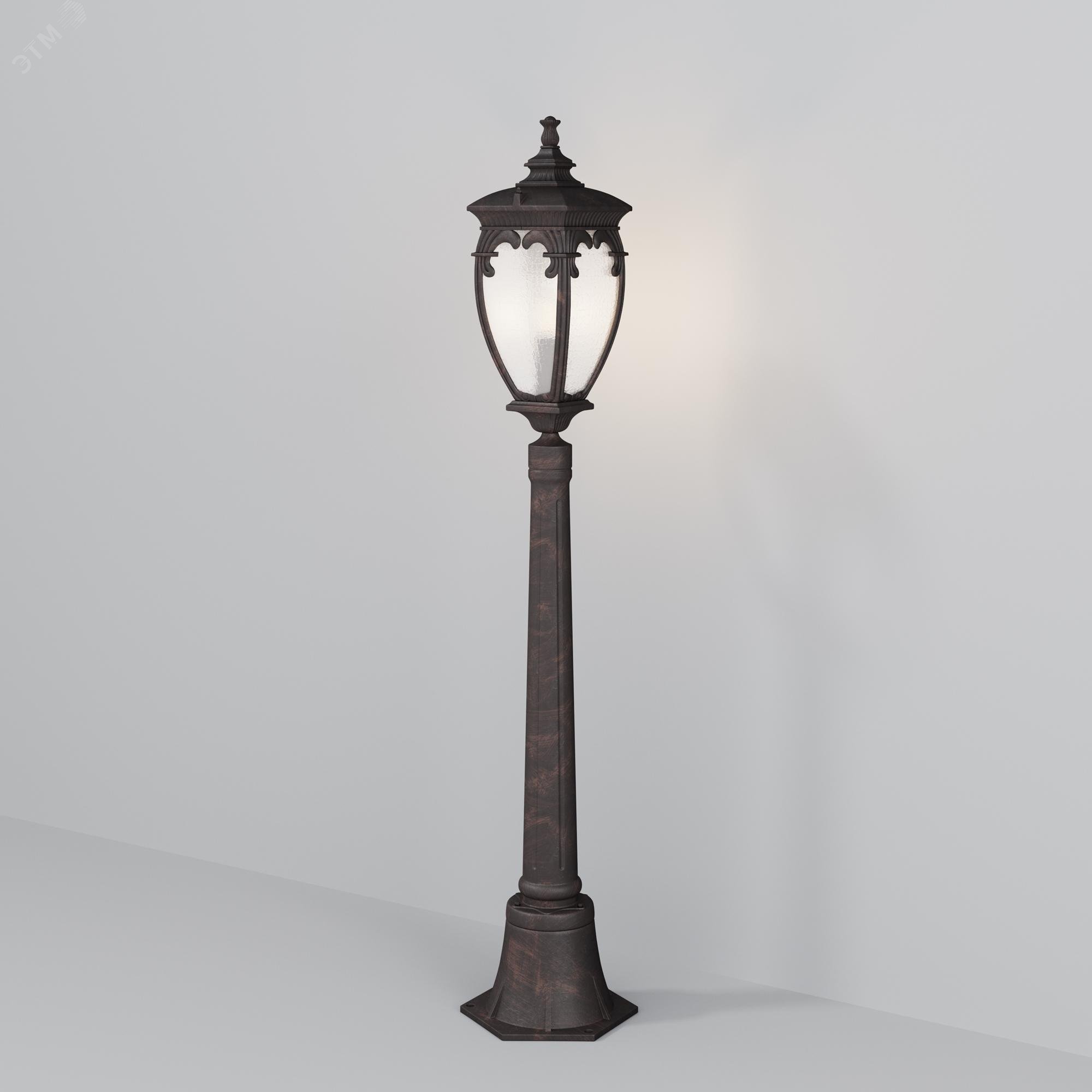 Изображение товара Ландшафтный уличный светильник Outdoor Fleur IP44 Бронза Антик E27 60W