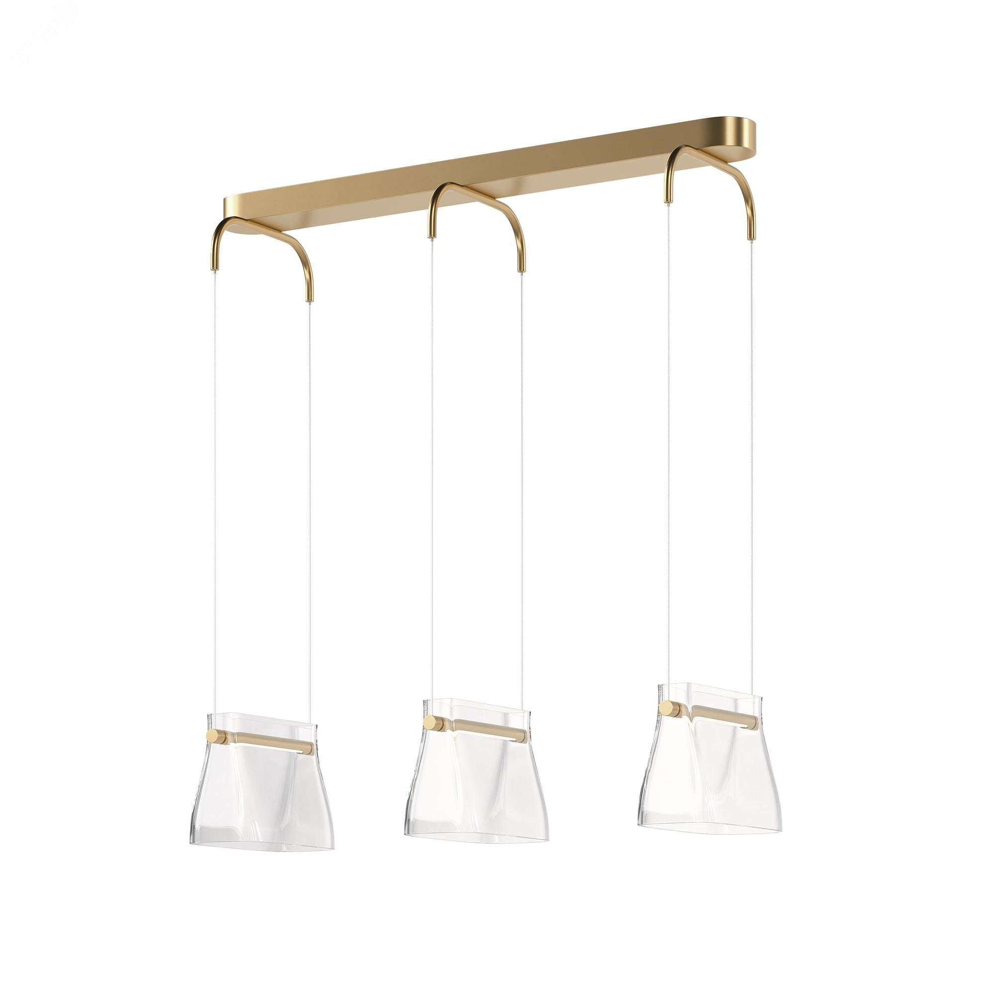 Изображение товара Подвесной светильник Maytoni Cabaret LED 20W с латунным оформлением и регулируемым проводом