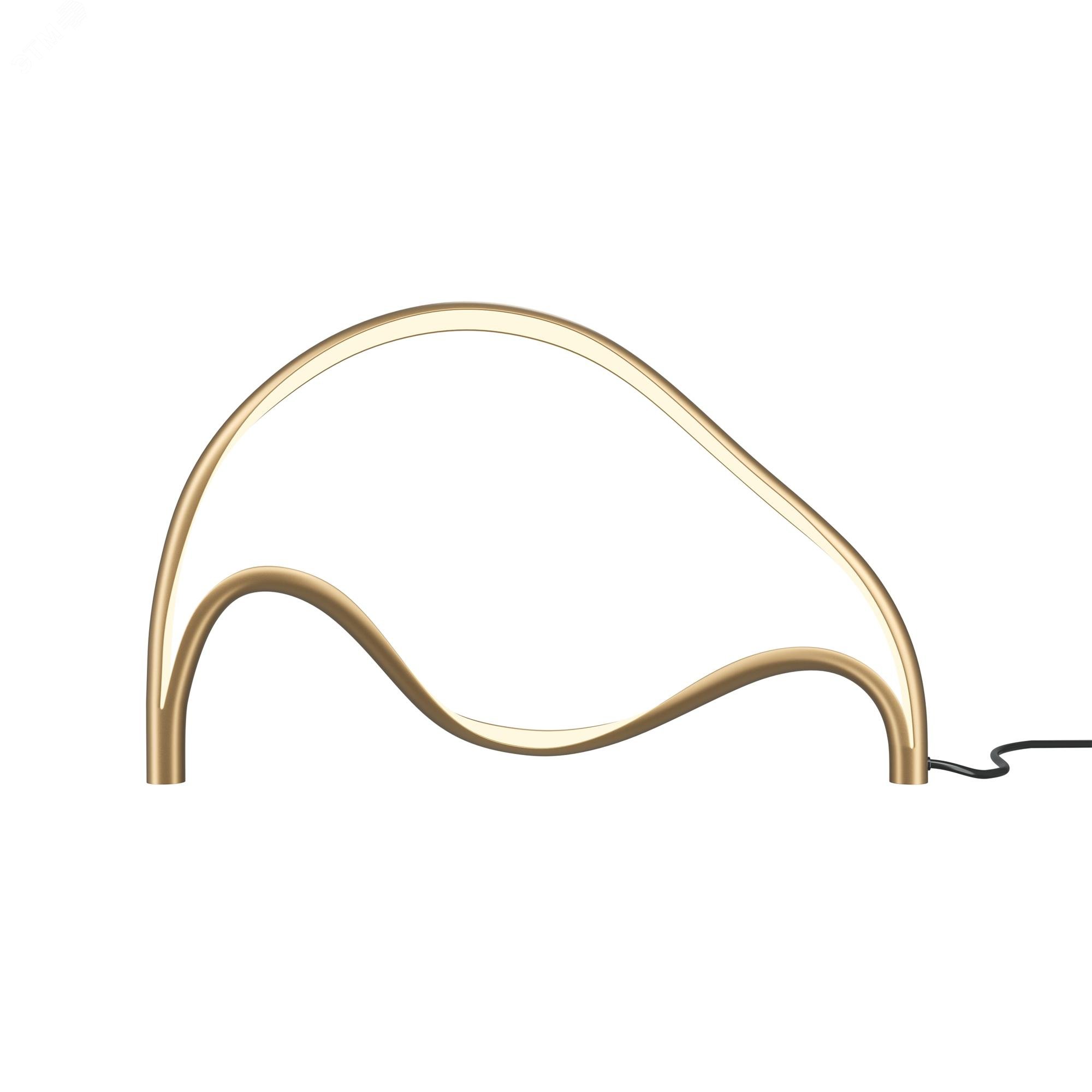 Изображение товара Настольный светильник LED 12W Maytoni Plons латунь современный дизайн