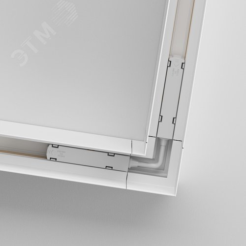 Коннектор угловой S35 накладной белый - фото 3