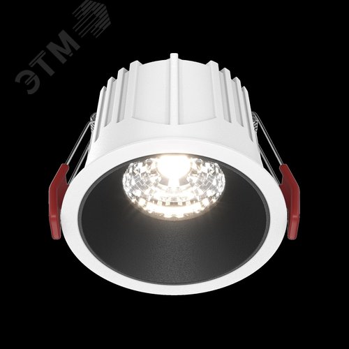 Светильник встраиваемый Downlight Alfa LED 4000K 15Вт 36 град IP20 CRI90 Бело-черный круглый 63х85мм 1150Лм - фото 2