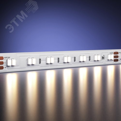 Лента светодиодная 24В 2835 19,2Вт/м 5м 2700-6000K IP 20 - фото 3