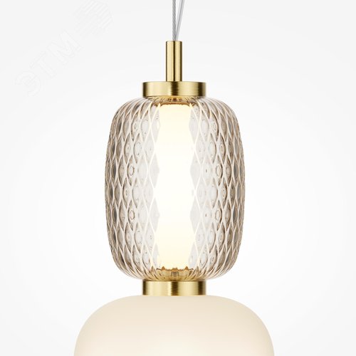 Светильник подвесной Pattern LED 18W Золото - фото 4
