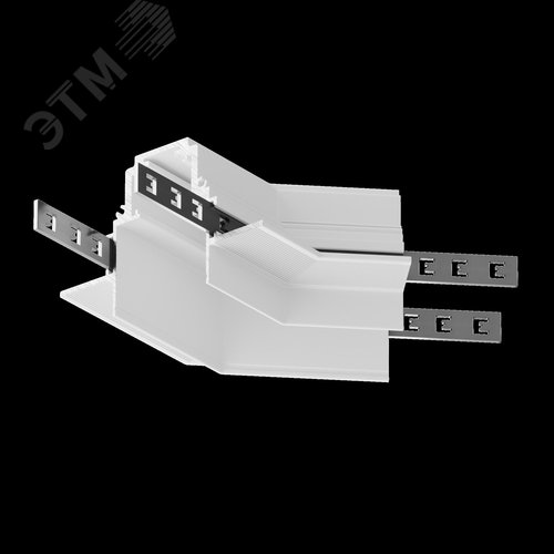 Угол-соединитель 135 град Gravity встраиваемый белый - фото 6