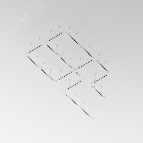 Шинопровод 3м Trinity накладной/подвесной белый - фото 6