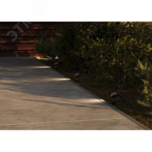 Светильник ландшафтный Outdoor Clyde IP 65 LED 3W 3000 K Графит - фото 3