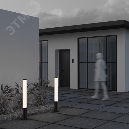 Светильник ландшафтный Outdoor Ginza IP 54 LED 30W 3000 K Черный - фото 6