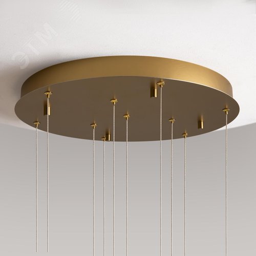 Светильник подвесной Pharao LED 39W Черный и Латунь - фото 7