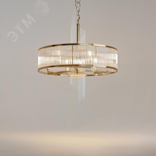 Светильник подвесной Frame E14х6х60W Золото - фото 4