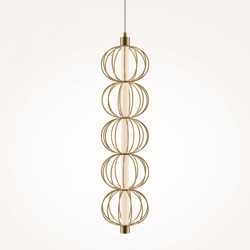 Светильник подвесной Golden Cage LED 17W Золото - фото 6