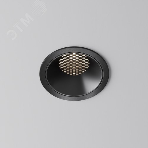 Светильник встраиваемый Downlight Alfa LED 4000K 15Вт 60 град IP20 CRI90 Черный круглый 63х85мм 1610Лм - фото 5