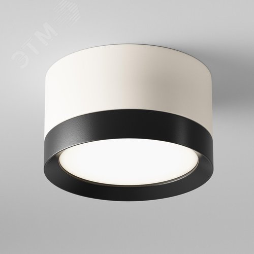 Светильник потолочный Hoop GX53х1 Бело-черный - фото 2