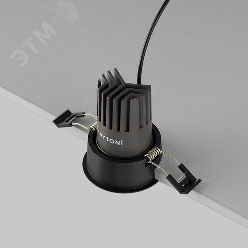 Светильник встраиваемый Dip DL115-10W-3K-B Черный - фото 8