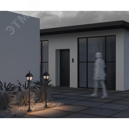 Светильник ландшафтный Outdoor Abbey Road IP 44 E27х1х60W Черный - фото 6